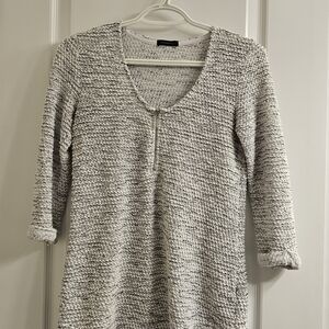 Dynamite Black and White Knit Top